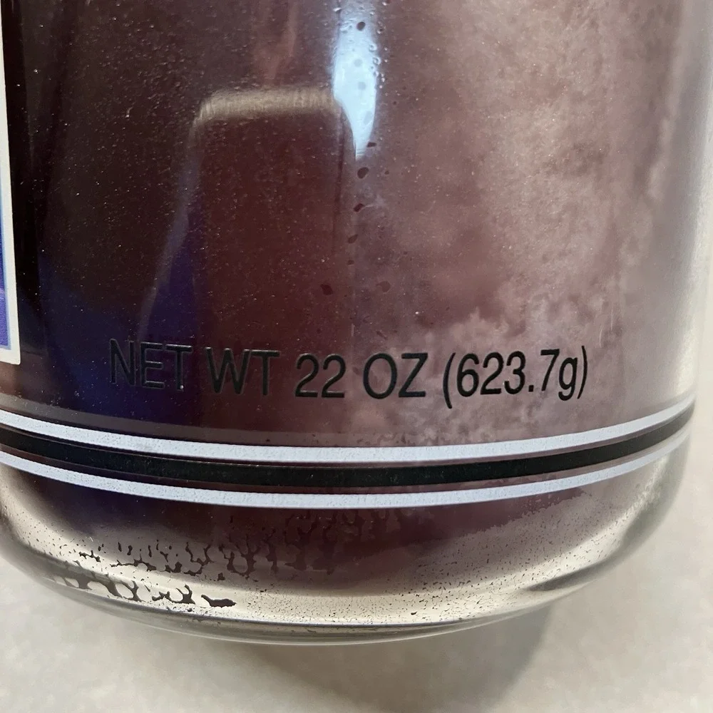 Vtg Yankee Candle Country Heather Housewarmer Black Band 22oz Retired Purple